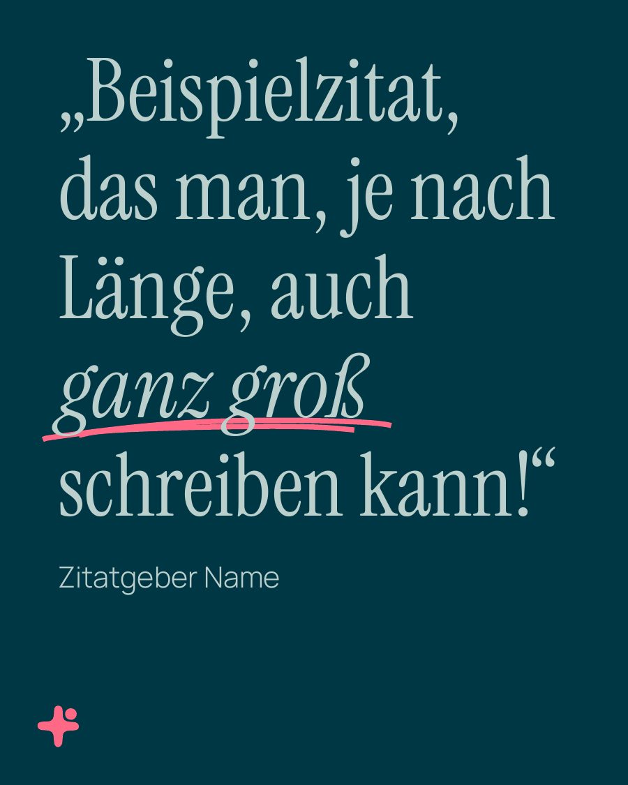 Vorlage Zitat groß