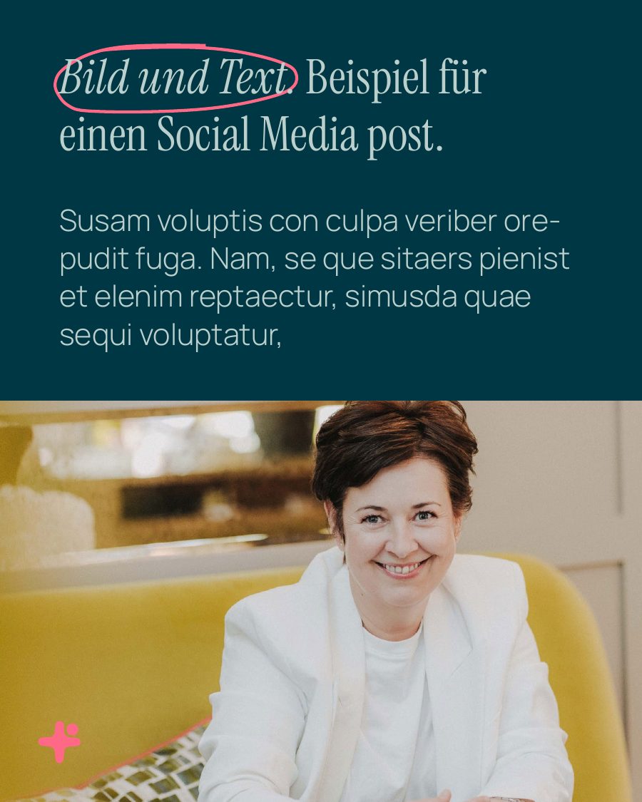 Vorlage Text oben, Foto unten